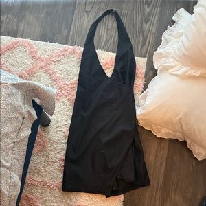 Princess Polly Black Halter Mini Dress
